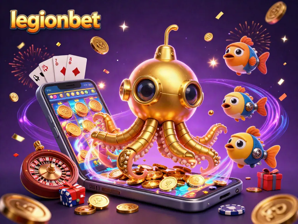 Play vibrant slot games at legionbet with golden coins and thrilling 3D graphics.