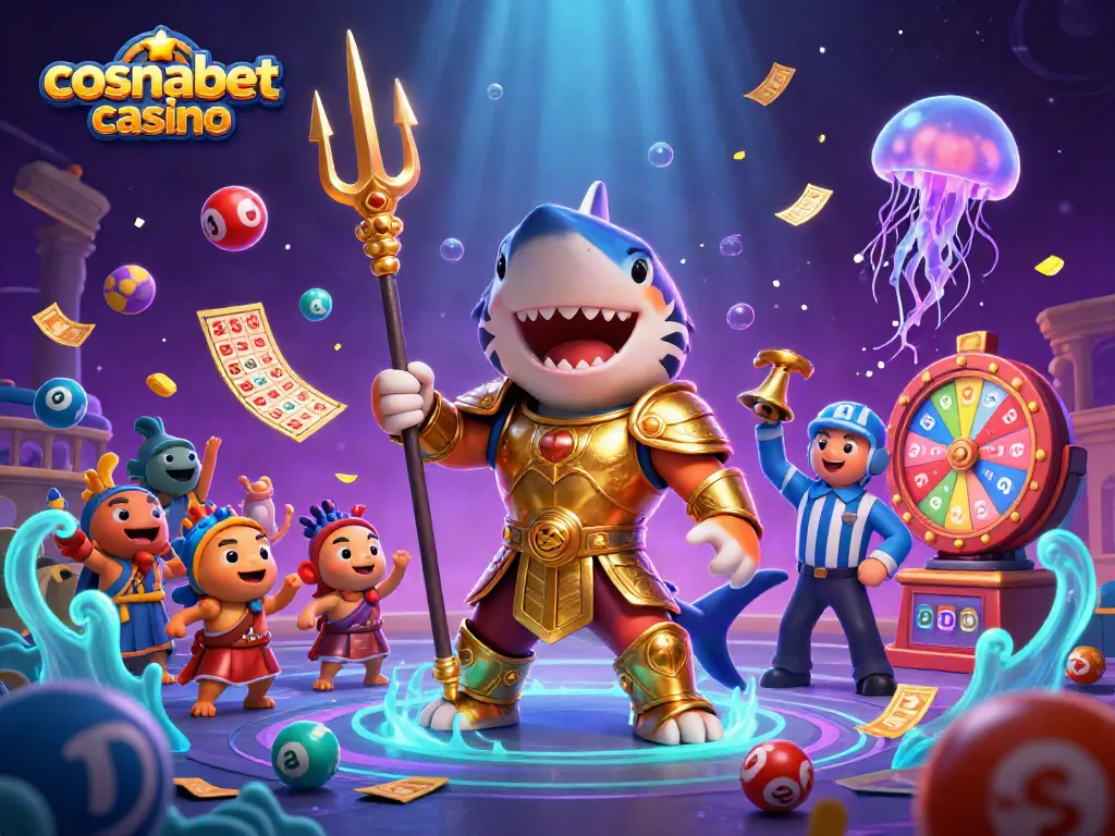 Engage players at cosmobet casino with a vibrant underwater gaming scene featuring exciting lottery elements.