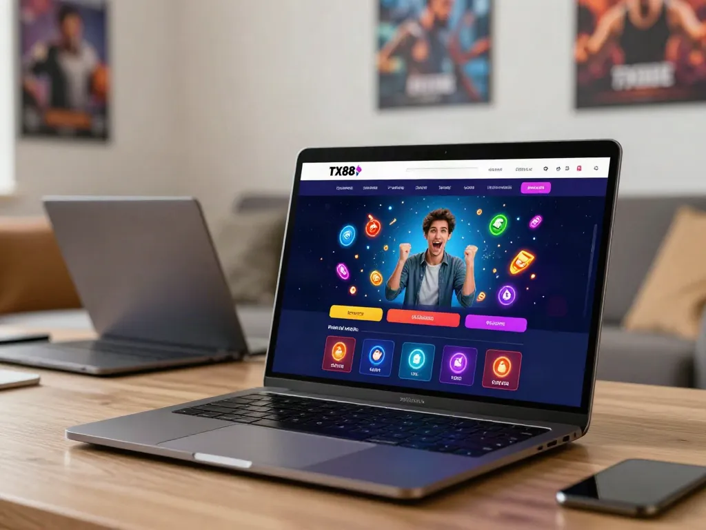 Exciting online betting experience at trang chủ tx88 with user-friendly interface and gaming icons.