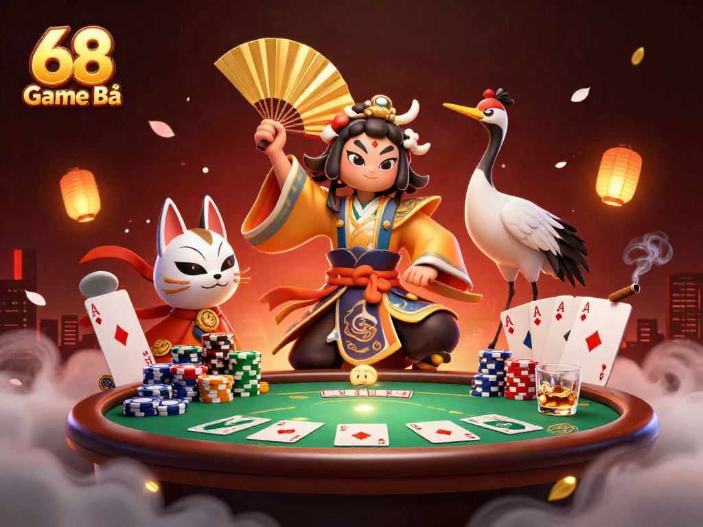 Experience thrilling gameplay with 68 Game Bài featuring vibrant casino elements and dynamic characters.