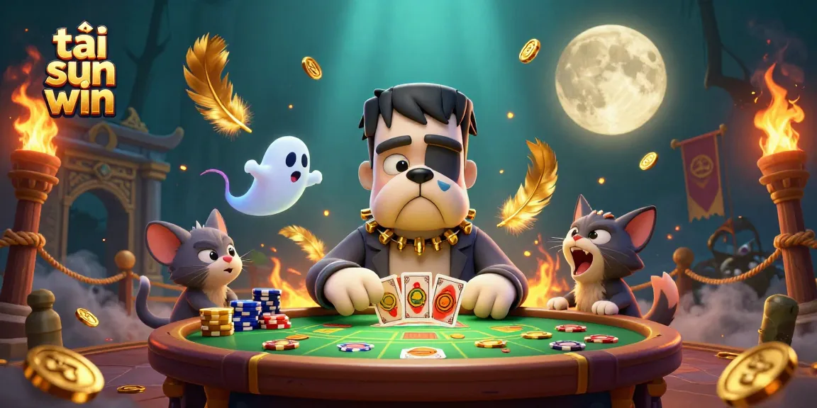 Engage in thrilling gameplay with tải sun win at a vibrant online casino scene featuring unique characters.