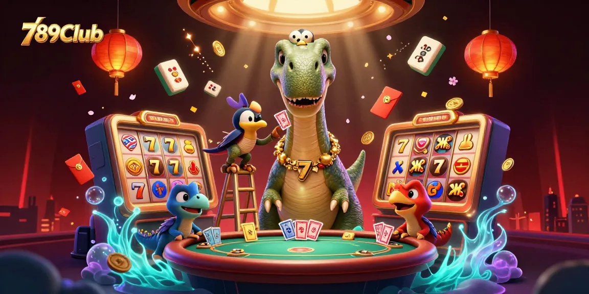 Engage in unforgettable fun and excitement at 789Club with vibrant casino-themed 3D artwork.