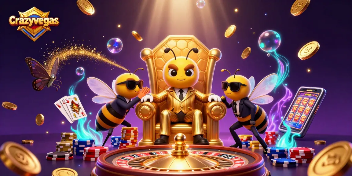 Experience thrilling moments with crazyvegas as a bumblebee mob boss oversees high-stakes games and golden rewards.